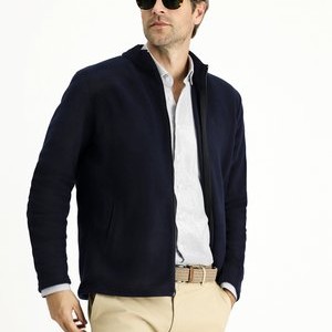 ZIPPER - Fleece jacket - dark navy blue ZIPPER - Fleece jacket - dark navy blue