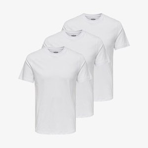 3 PACK - Basic T-shirt - weiß 3 PACK - Basic T-shirt - weiß