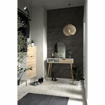 Тумба для обуви Белый Деревянный Дуб 70,2 x 23,9 x 138,9 cm