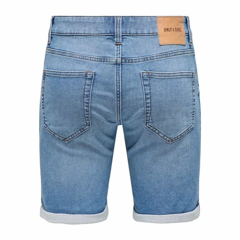 Мужские Джинсовые Шорты Only & Sons Onsply 8584 Blue Denim Синий