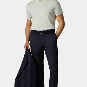 WITH JOHNNY COLLAR - Polo shirt - teal WITH JOHNNY COLLAR - Polo shirt - teal