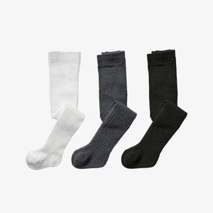 3ER PACK SET UNISEX MONATE - Tights - White / Grey melange / Black 3ER PACK SET UNISEX MONATE - Tights - White / Grey melange / Black