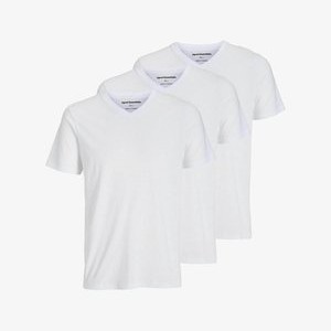 3ER PACK EINFARBIG V AUSSCHNITT - Basic T-shirt - white 3ER PACK EINFARBIG V AUSSCHNITT - Basic T-shirt - white