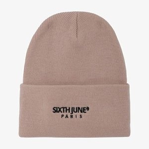 EMBROIDERY - Beanie - beige EMBROIDERY - Beanie - beige