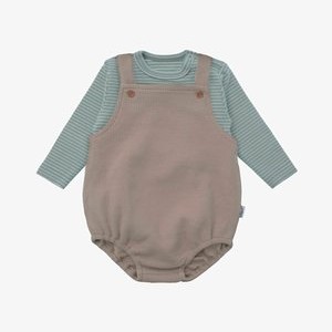 ZWEITEILIGES SET - Dungarees - beigegrün ZWEITEILIGES SET - Dungarees - beigegrün
