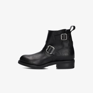 Cowboy/biker ankle boot - zwart