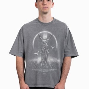 MISERY UNISEX - Print T-shirt - grey washed MISERY UNISEX - Print T-shirt - grey washed