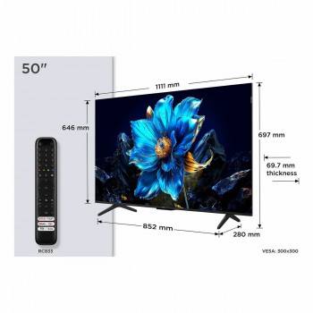 Смарт-ТВ TCL 50P7K 50" 4K Ultra HD HDR QLED