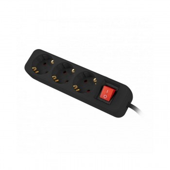 Сетевой фильтр 3 Tomas Schuko Lanberg 2500 W 1,5 m Чёрный