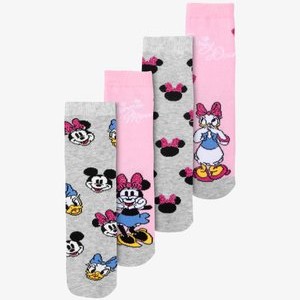 4ER PACK MINNIE MOUSE DAISY DUCK SNEAKER - Socks - rosa grau 4ER PACK MINNIE MOUSE DAISY DUCK SNEAKER - Socks - rosa grau