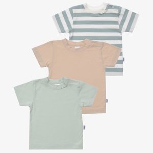 3PACK - Print T-shirt - beige grün