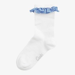 ANKLE SCHOOL - Socks - white blue ANKLE SCHOOL - Socks - white blue