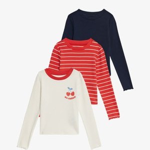 3PK RICH  - Long sleeved top - red mix