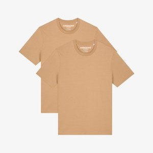2ER MULTIPACK - Basic T-shirt - latte 2ER MULTIPACK - Basic T-shirt - latte