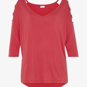 3/4-ARM - Long sleeved top - korallrot 3/4-ARM - Long sleeved top - korallrot