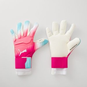 ULTRA ULTIMATE RE-CHARGE HYBRID UNISEX - Goalkeeping gloves - sunset pink/hero blue/white ULTRA ULTIMATE RE-CHARGE HYBRID UNISEX - Goalkeeping gloves - sunset pink/hero blue/white