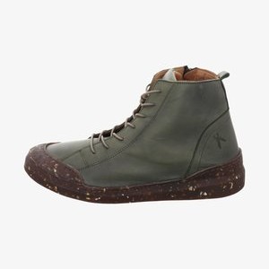 Lace-up ankle boots - olive