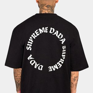 OVERSIZED RUNDLOGO - Print T-shirt - schwarz OVERSIZED RUNDLOGO - Print T-shirt - schwarz