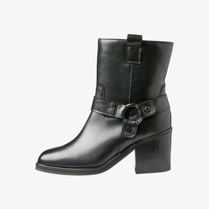 Cowboy/biker ankle boot - black leather Cowboy/biker ankle boot - black leather