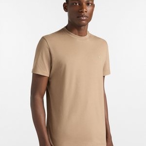 CON LOGO - Basic T-shirt - marrone screziato CON LOGO - Basic T-shirt - marrone screziato
