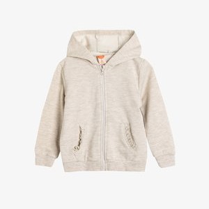 Zip-up sweatshirt - beige Zip-up sweatshirt - beige