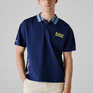 CONTRAST COLLAR - Polo shirt - eton blue