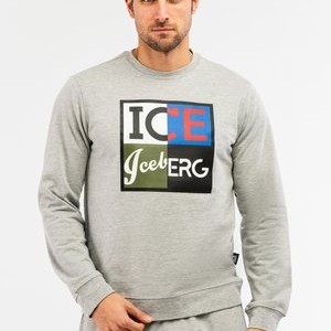 ROUNDNECK WITH BIG - Sweatshirt - light melanged grey ROUNDNECK WITH BIG - Sweatshirt - light melanged grey