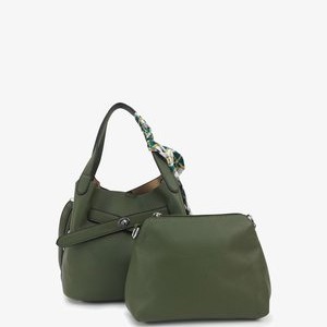 MALU SET - Wash bag - crocodile green MALU SET - Wash bag - crocodile green