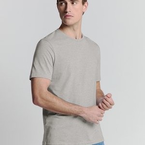 CREWNECK - Basic T-shirt - grey melange CREWNECK - Basic T-shirt - grey melange