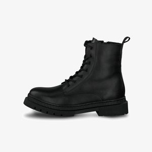 Platform ankle boots - black