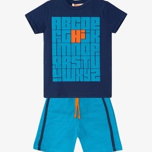 ALPHABET SET - Shorts - blau ALPHABET SET - Shorts - blau