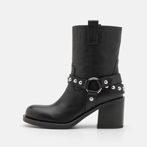 ALBAI - Cowboy/biker ankle boot - black ALBAI - Cowboy/biker ankle boot - black