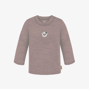 MERINO FEINSTRICK WOLL WINTERPULLOVER MIT KNOPF - Undershirt - rosa MERINO FEINSTRICK WOLL WINTERPULLOVER MIT KNOPF - Undershirt - rosa