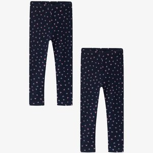 2ER-SET ALLOVER - Leggings - Trousers - dunkelblau