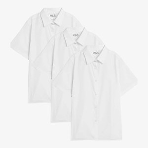 3PACK - Button-down blouse - white