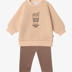 2 PIECE SET Babyccino Club - Leggings - Trousers - beige/braun