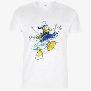DISNEY CLASSIC MICKEY SPLATTER DONALD UNISEX - Print T-shirt - white DISNEY CLASSIC MICKEY SPLATTER DONALD UNISEX - Print T-shirt - white