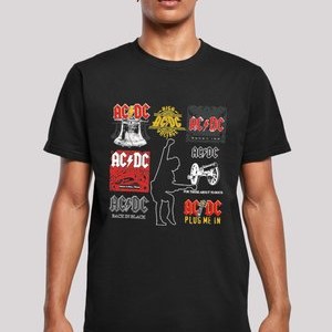 ACDC ALBUM COVERS PREMIUM ROCK METAL MUSIK BAND FAN MERCH FÜR - Print T-shirt - black ACDC ALBUM COVERS PREMIUM ROCK METAL MUSIK BAND FAN MERCH FÜR - Print T-shirt - black