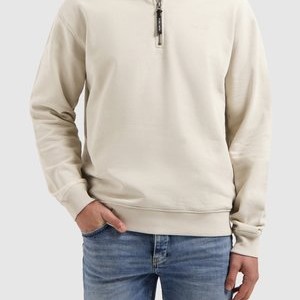 LOOSE FIT HALF ZIP - Sweatshirt - sand LOOSE FIT HALF ZIP - Sweatshirt - sand