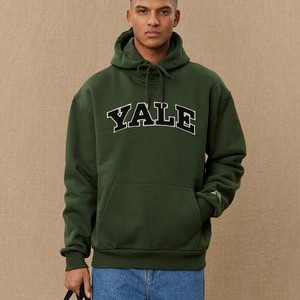 YALE HOODIE UNISEX - Hoodie - duffel bag green/black YALE HOODIE UNISEX - Hoodie - duffel bag green/black