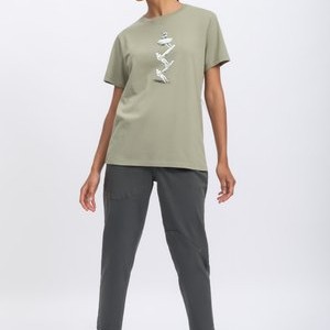 ZIG ZAG STONE STAND - Print T-shirt - concrete ZIG ZAG STONE STAND - Print T-shirt - concrete