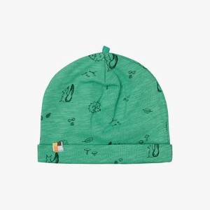 BEANIE AUS SLUB JERSEY MIT DRUCK - Beanie - plant BEANIE AUS SLUB JERSEY MIT DRUCK - Beanie - plant