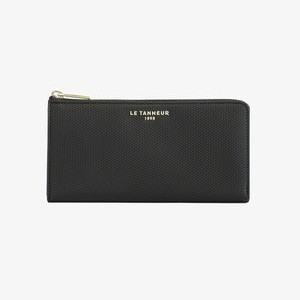COMPAGNON COMPACT ZIPPÉ EMILIE - Wallet - black melange COMPAGNON COMPACT ZIPPÉ EMILIE - Wallet - black melange