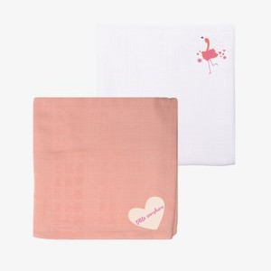 2 SET   - Muslin blanket - mehrfarbig