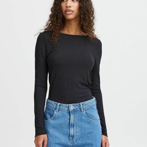 IHCELLA LS - Long sleeved top - black IHCELLA LS - Long sleeved top - black