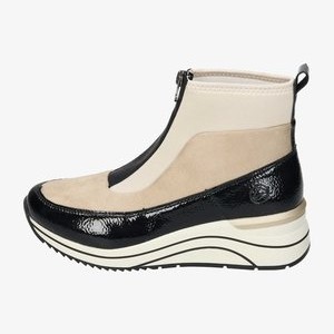 Wedge Ankle Boots - black jute perlcreme Wedge Ankle Boots - black jute perlcreme