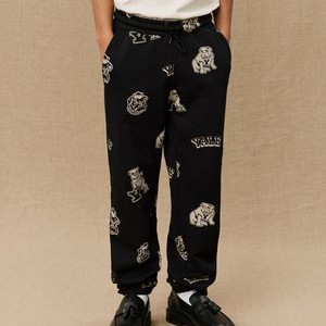 YALE LOGO UNISEX - Tracksuit bottoms - black/ivory YALE LOGO UNISEX - Tracksuit bottoms - black/ivory