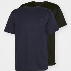 ESSENTIAL 2 PACK REGULAR FIT T-SHIRT - Basic T-shirt - black/dark blue