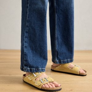 ARIZONA RIVET LEVE NARROW - Sandals - ochre ARIZONA RIVET LEVE NARROW - Sandals - ochre