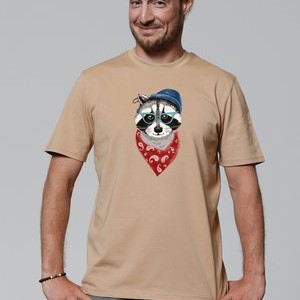 WASCHBÄR - Print T-shirt - latte WASCHBÄR - Print T-shirt - latte